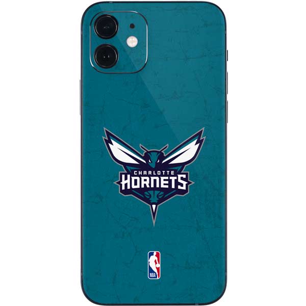 NBA Charlotte Hornets Distressed iPhone 12 Skin