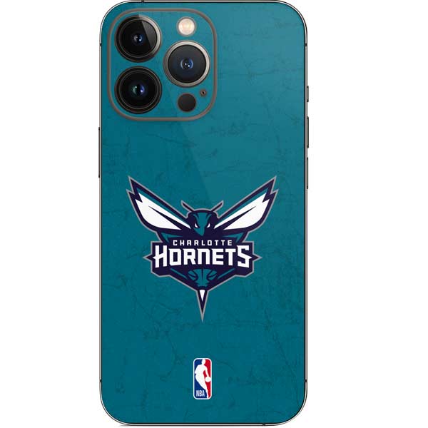 NBA Charlotte Hornets Distressed iPhone 15 Pro Skin