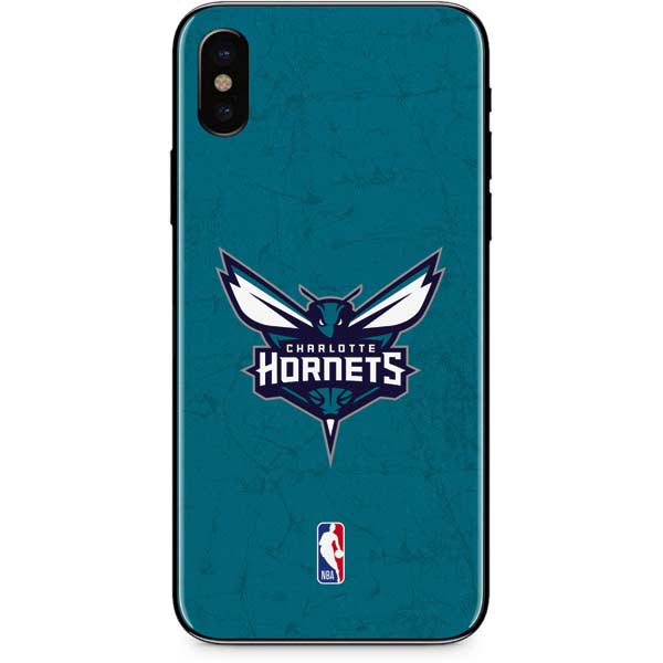 NBA Charlotte Hornets Distressed iPhone X Skin