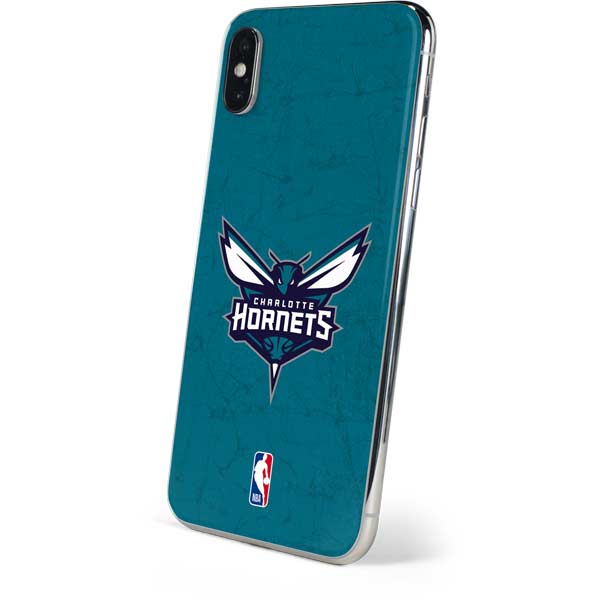 NBA Charlotte Hornets Distressed iPhone XS Skin