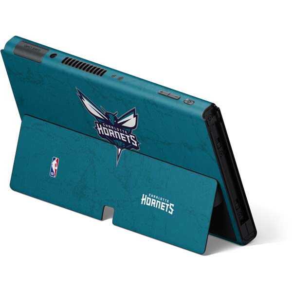 NBA Charlotte Hornets Distressed Nintendo Switch OLED (2021) Skin