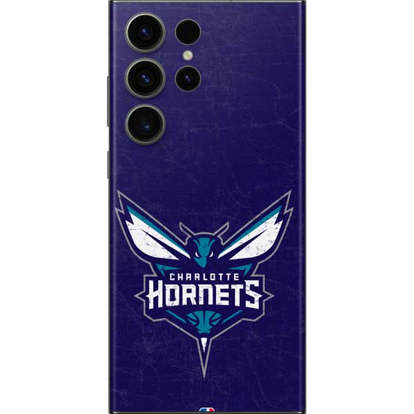 NBA Charlotte Hornets Distressed-Purple Galaxy Skins