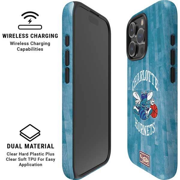 NBA Charlotte Hornets Hardwood Classics iPhone 16 Pro Magsafe Impact Case
