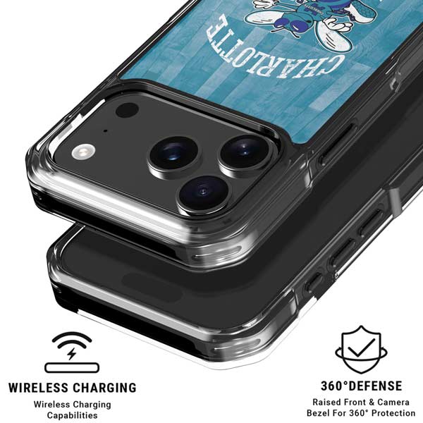 NBA Charlotte Hornets Hardwood Classics iPhone 17 Pro Clear Case