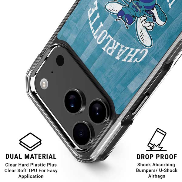 NBA Charlotte Hornets Hardwood Classics iPhone 17 Pro Clear Case