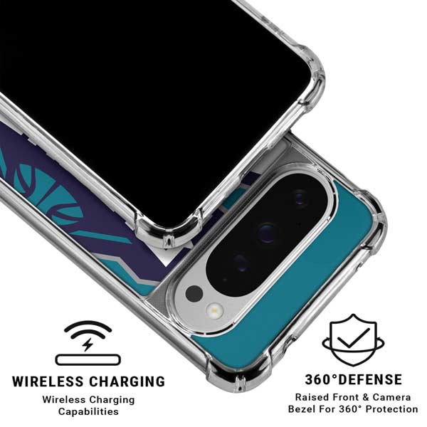 NBA Charlotte Hornets Large Logo Google Pixel 10 Pro XL Clear Case