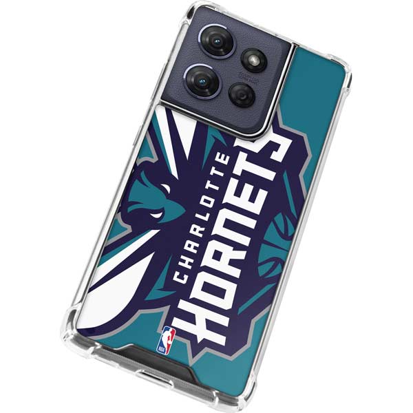 NBA Charlotte Hornets Large Logo Moto G 5G (2025) Clear Case