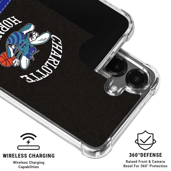 NBA Charlotte Hornets Retro Palms Galaxy S26 Clear Case