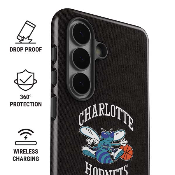 NBA Charlotte Hornets Retro Palms Galaxy S26 Plus Impact Case