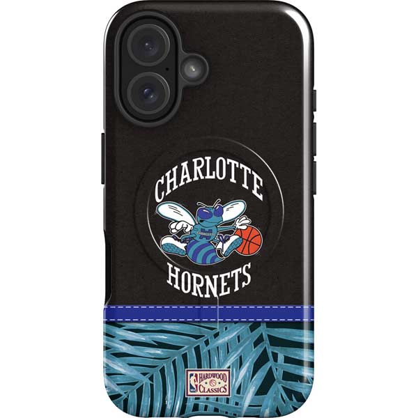 NBA Charlotte Hornets Retro Palms iPhone 16 Magsafe Impact Case
