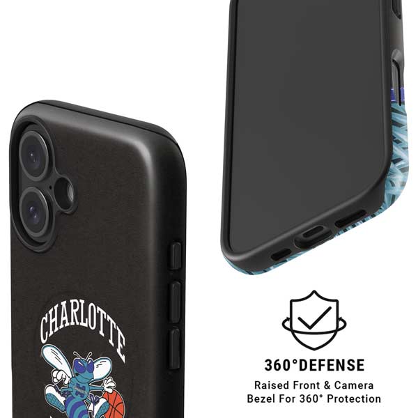 NBA Charlotte Hornets Retro Palms iPhone 16 Magsafe Impact Case