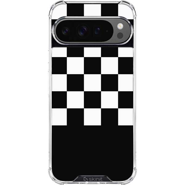 Checkerboard Split Google Pixel 10 Pro Clear Case