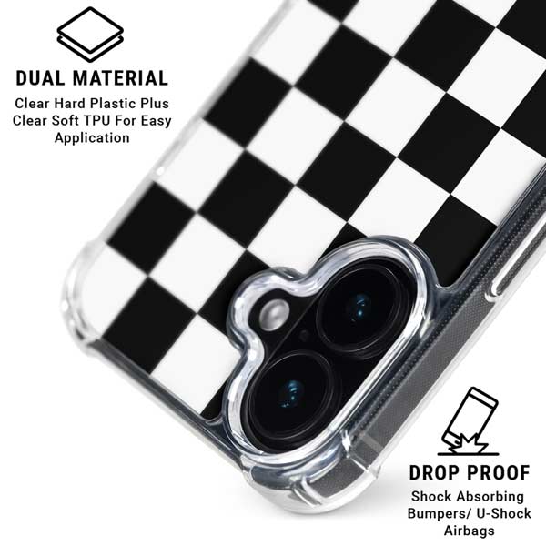 Checkerboard Split iPhone 17 MagSafe Case