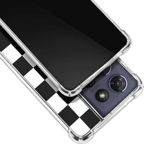 Checkerboard Split Moto G Play 5G (2025) Clear Case