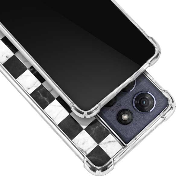 Checkered Marble Moto G Play 5G (2025) Clear Case