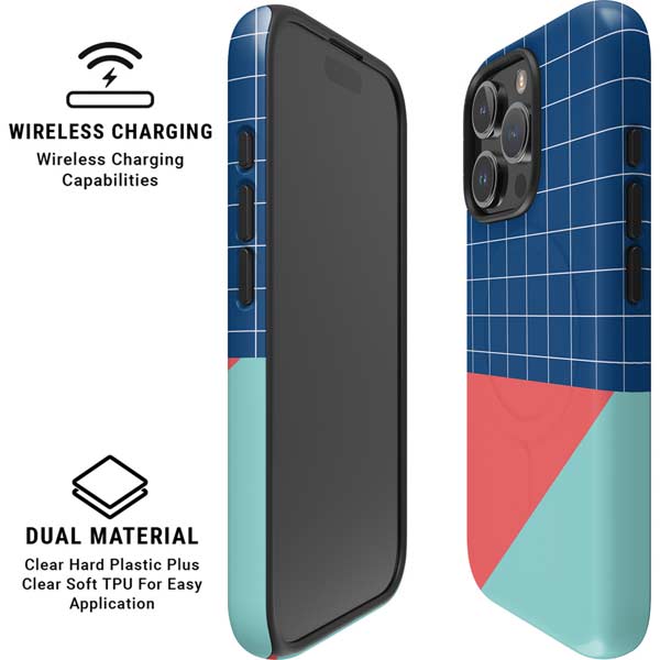 Checkered Split iPhone 16 Pro Max Magsafe Impact Case