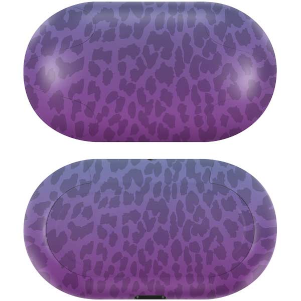 Cheetah Print Purple and Blue Galaxy Buds Skin