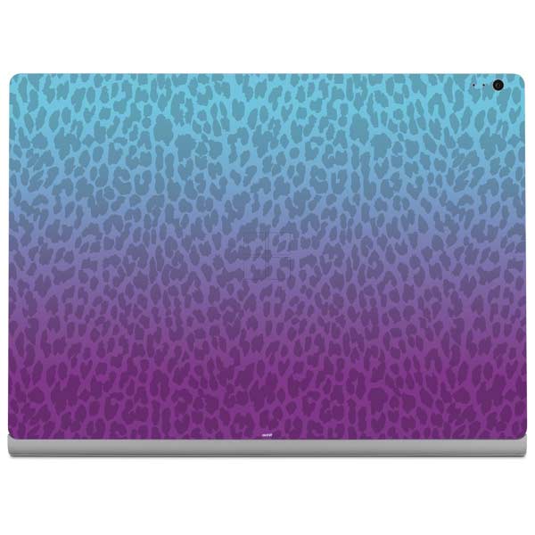 Cheetah Print Purple and Blue Surface Book 2 15in Skin