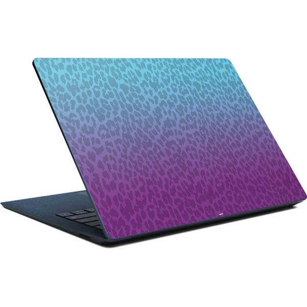 Cheetah Print Purple and Blue Surface Laptop Skin