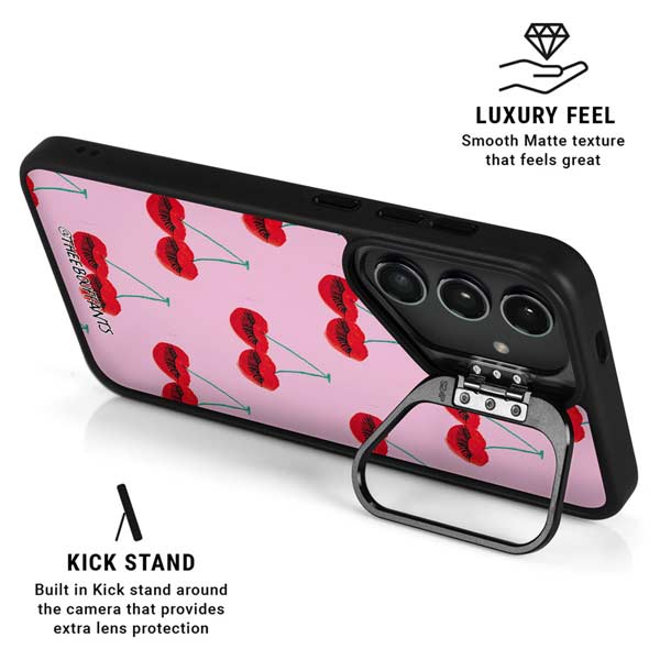 Bouffants and Broken Hearts Cherry Lash Galaxy S26 Kickstand Case