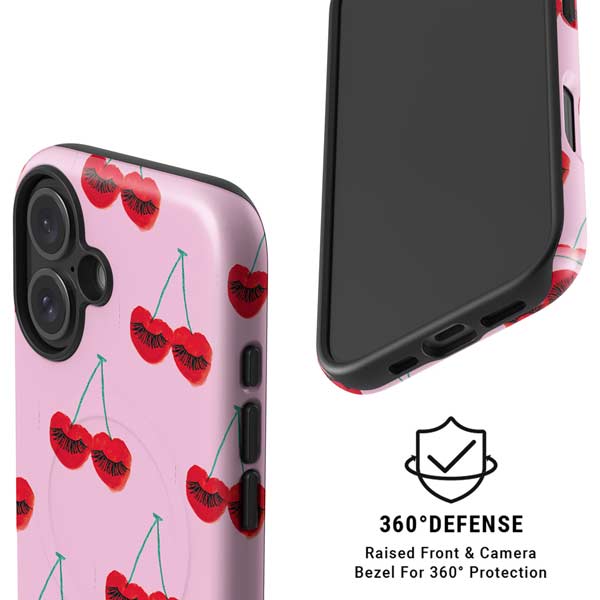 Bouffants and Broken Hearts Cherry Lash iPhone 16 Magsafe Impact Case