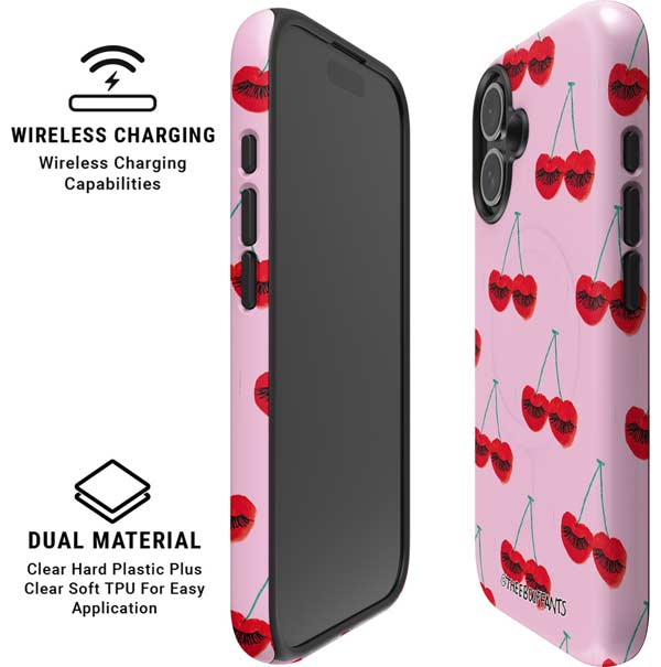 Bouffants and Broken Hearts Cherry Lash iPhone 16 Magsafe Impact Case