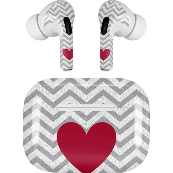 Chevron Heart AirPods Skins
