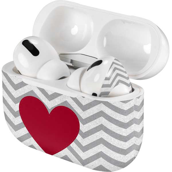 Chevron Heart AirPods Skins
