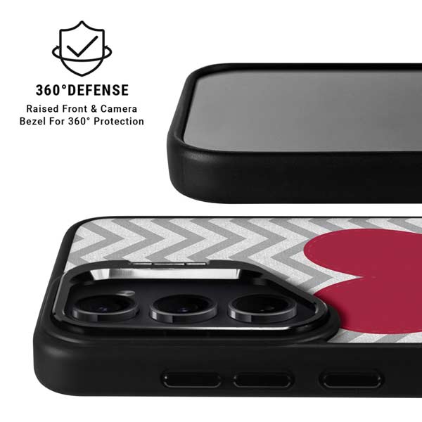 Chevron Heart Galaxy S26 Ultra Kickstand Case