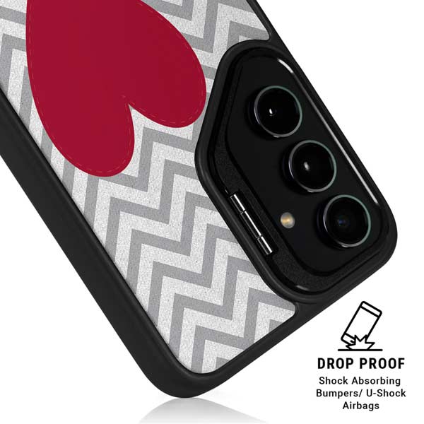 Chevron Heart Galaxy S26 Ultra Kickstand Case