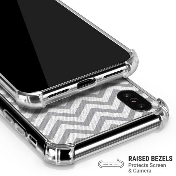 Chevron Heart iPhone X/XS Clear Case
