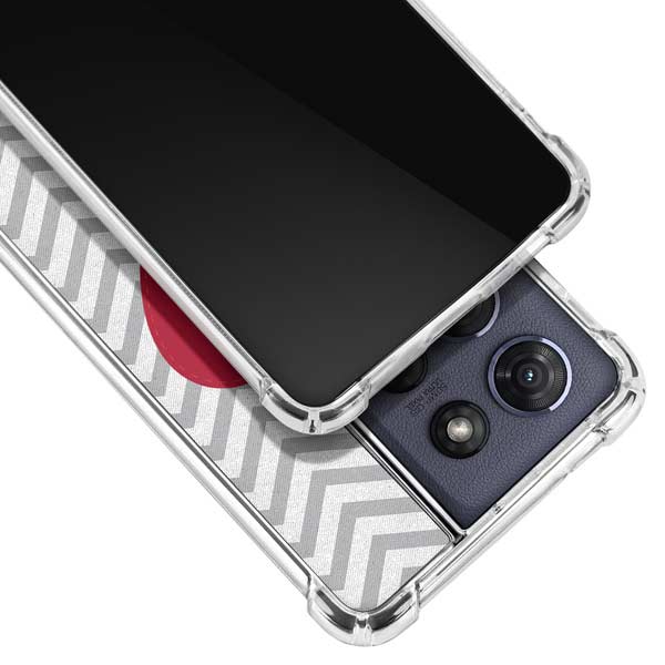 Chevron Heart Moto G 5G (2025) Clear Case