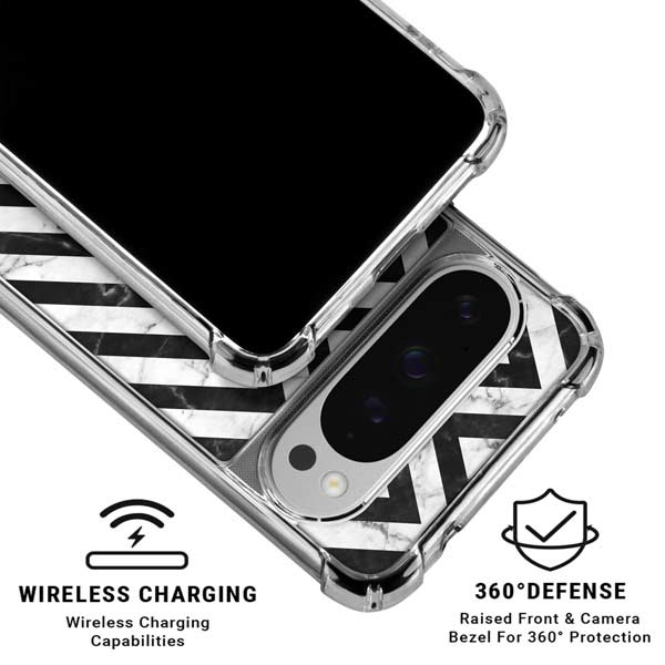 Chevron Marble Google Pixel 10 Pro XL Clear Case