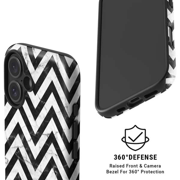 Chevron Marble iPhone 16 Magsafe Impact Case