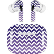 Chevron Purple Ombre AirPods Skins