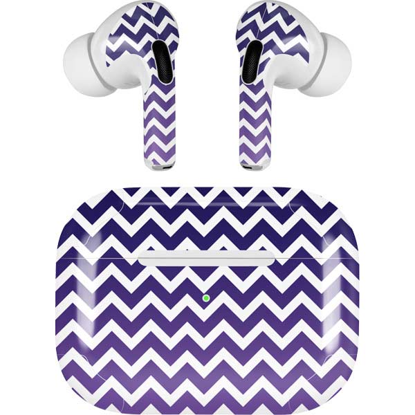 Chevron Purple Ombre AirPods Skins