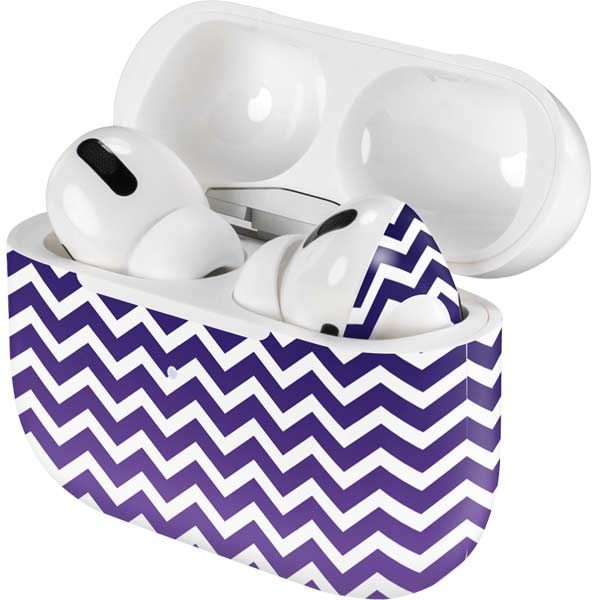 Chevron Purple Ombre AirPods Skins