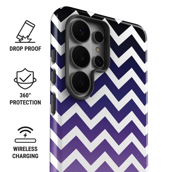 Chevron Purple Ombre Galaxy S26 Ultra Impact Case