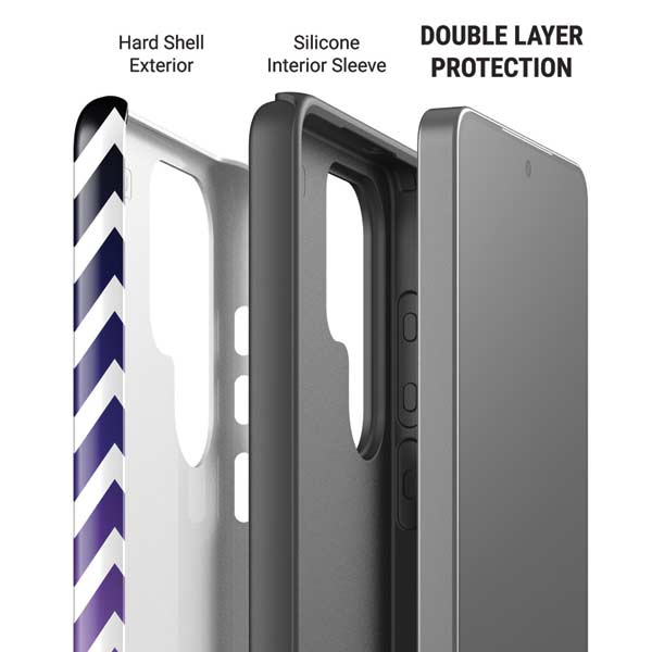 Chevron Purple Ombre Galaxy S26 Ultra Impact Case