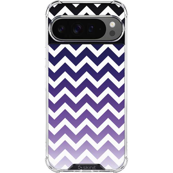 Chevron Purple Ombre Google Pixel 10 Pro Clear Case