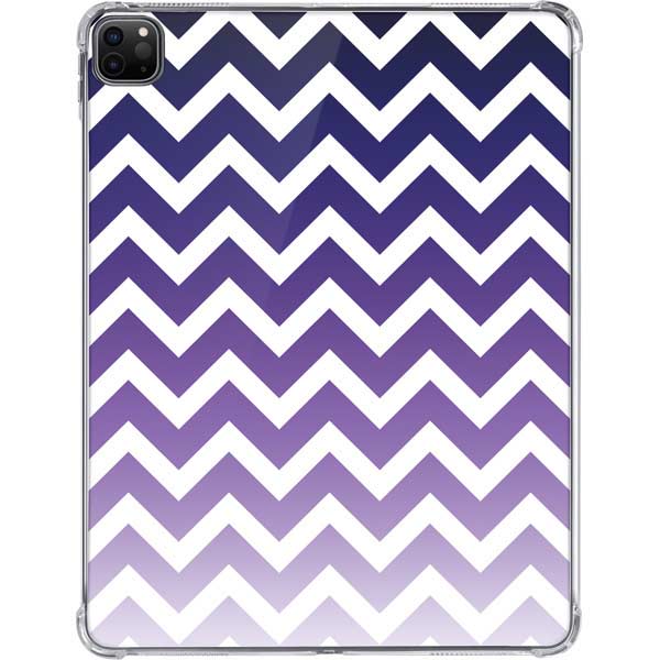 Chevron Purple Ombre iPad Pro 11in (2024) Clear Case