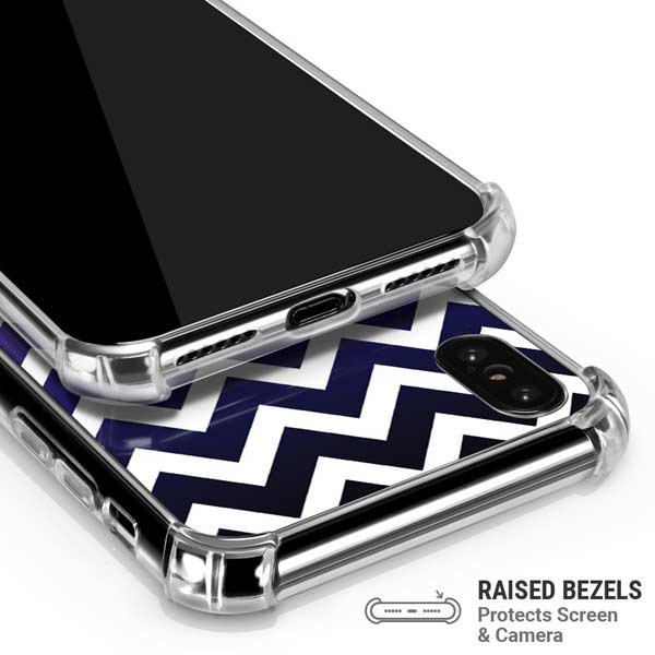 Chevron Purple Ombre iPhone X/XS Clear Case