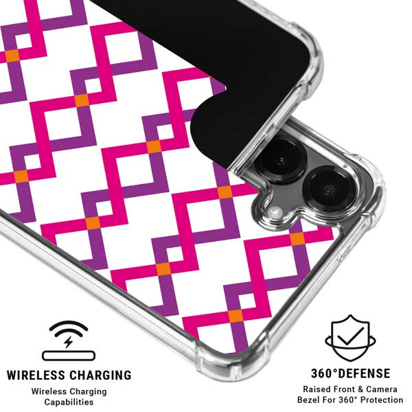 Chevron White Out Galaxy S26 Plus Clear Case