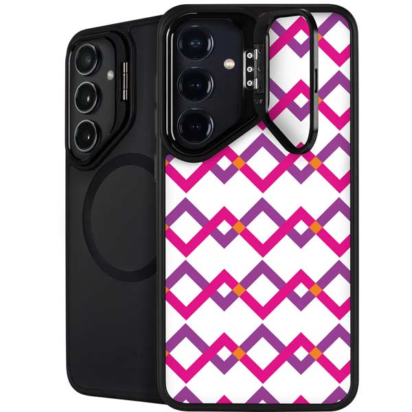 Chevron White Out Galaxy S26 Plus Kickstand Case