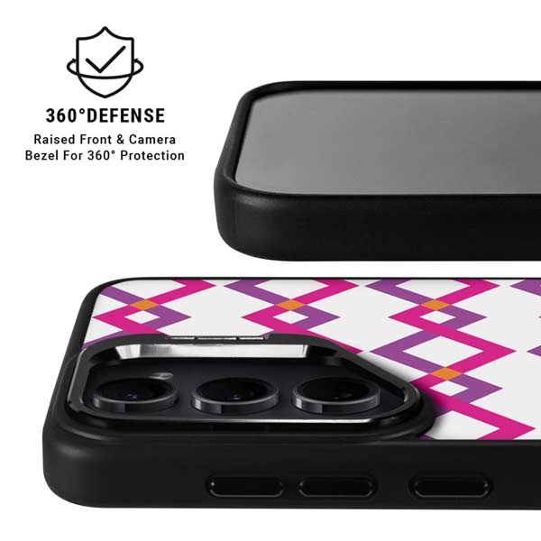 Chevron White Out Galaxy S26 Plus Kickstand Case