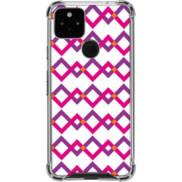 Chevron White Out Pixel Cases