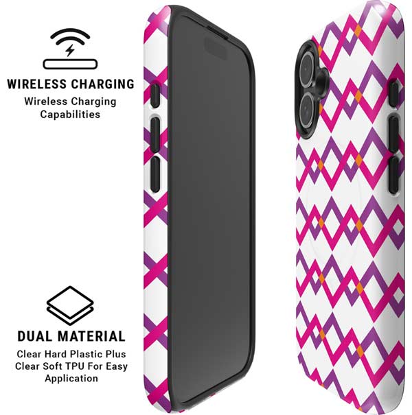 Chevron White Out iPhone 16 Magsafe Impact Case