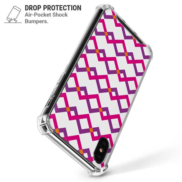 Chevron White Out iPhone X/XS Clear Case