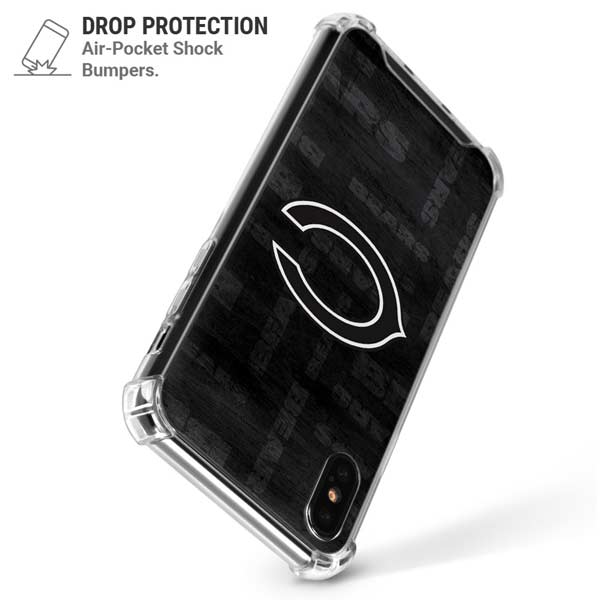 NFL Chicago Bears Black & White iPhone X/XS Clear Case
