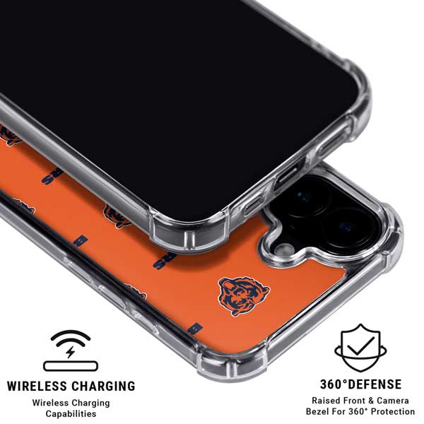 NFL Chicago Bears Blitz Series iPhone 17 Clear Case